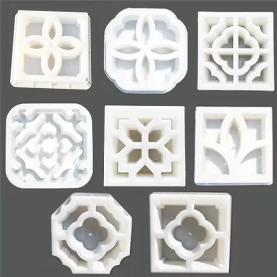 Square Cement Antique Brick Mold Garden Path Wall Making Brick Mould 3D Carving Concrete Plastic Paving Mold