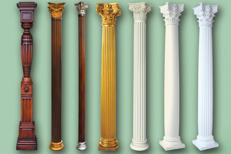 Banruo New Arrival Classic Fiberglass Roman Pillar Design for Villa