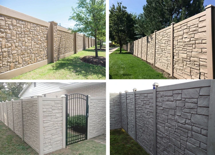 Quick Wall Stone Panels Plastic Precast Concrete Fence Molds for Sale