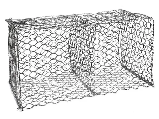 Sechseckiges PVC-Drahtgeflecht zum Schutz der Stützmauerblockform